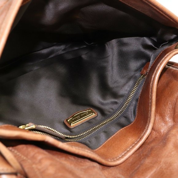 MIU MIU BROWN LEATHER SHOULDER BAG - Picture 6 of 8